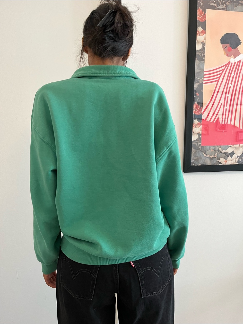 Tna Aritzia Green Pullover Top - Picture 4 of 5